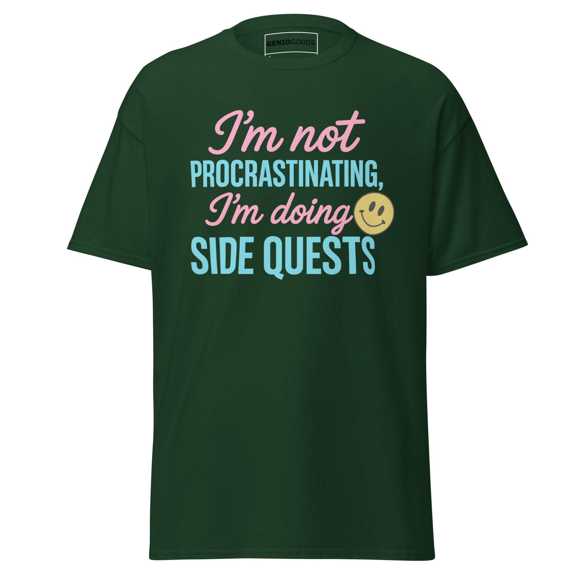 Side Quests T-Shirt – Funny Gamer Quote Aesthetic – original gamer merch by GenioGoods