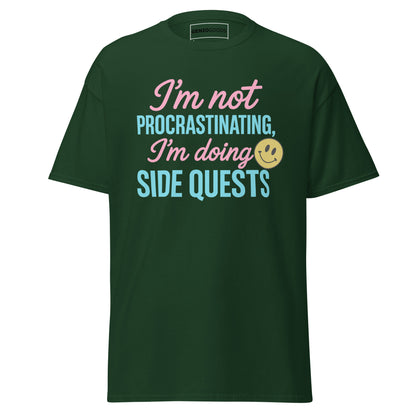 Side Quests T-Shirt – Funny Gamer Quote Aesthetic – original gamer merch by GenioGoods