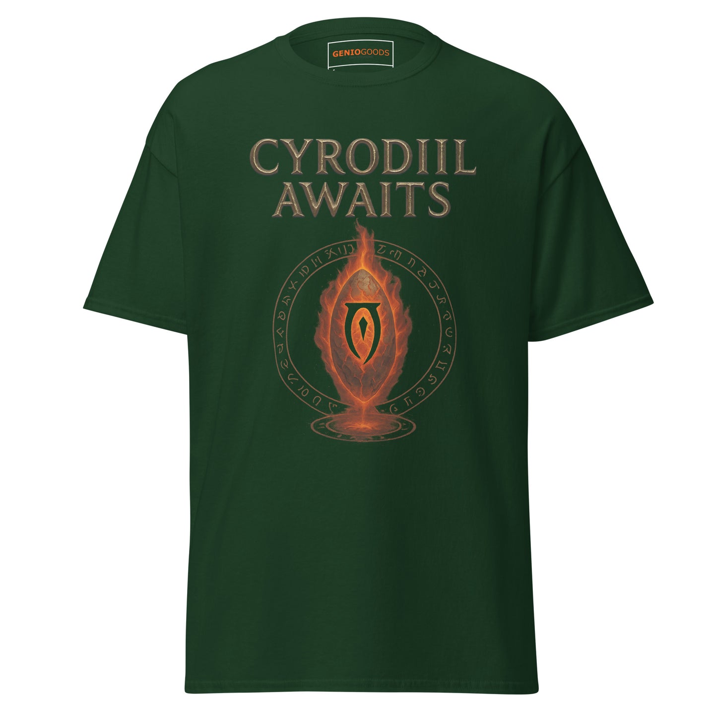 Oblivion Cyrodiil Awaits Shirt – Fiery Gate Design