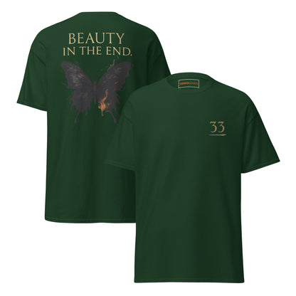 Dark Fantasy T-Shirt – Beauty in the End Inspired by Clair Obscur 33 – fan-made gamer merch by GenioGoods