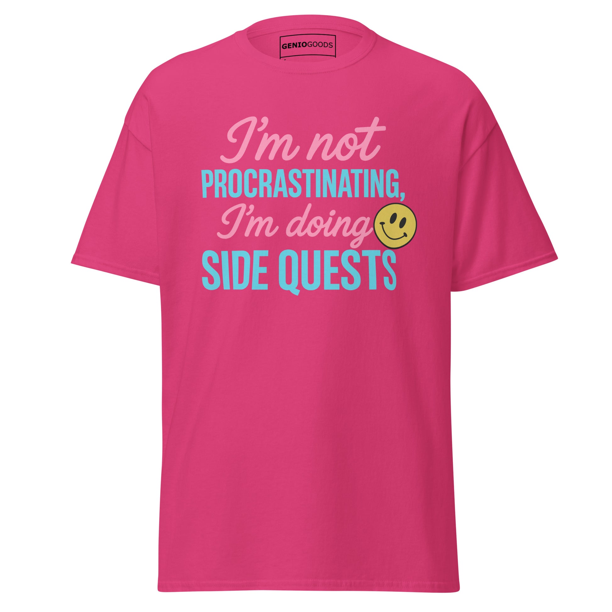 Side Quests T-Shirt – Funny Gamer Quote Aesthetic – original gamer merch by GenioGoods