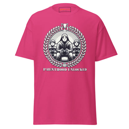 Parenthood Unlocked T-Shirt – Gamer Parent Trophy Tee gamer lifestyle clothing