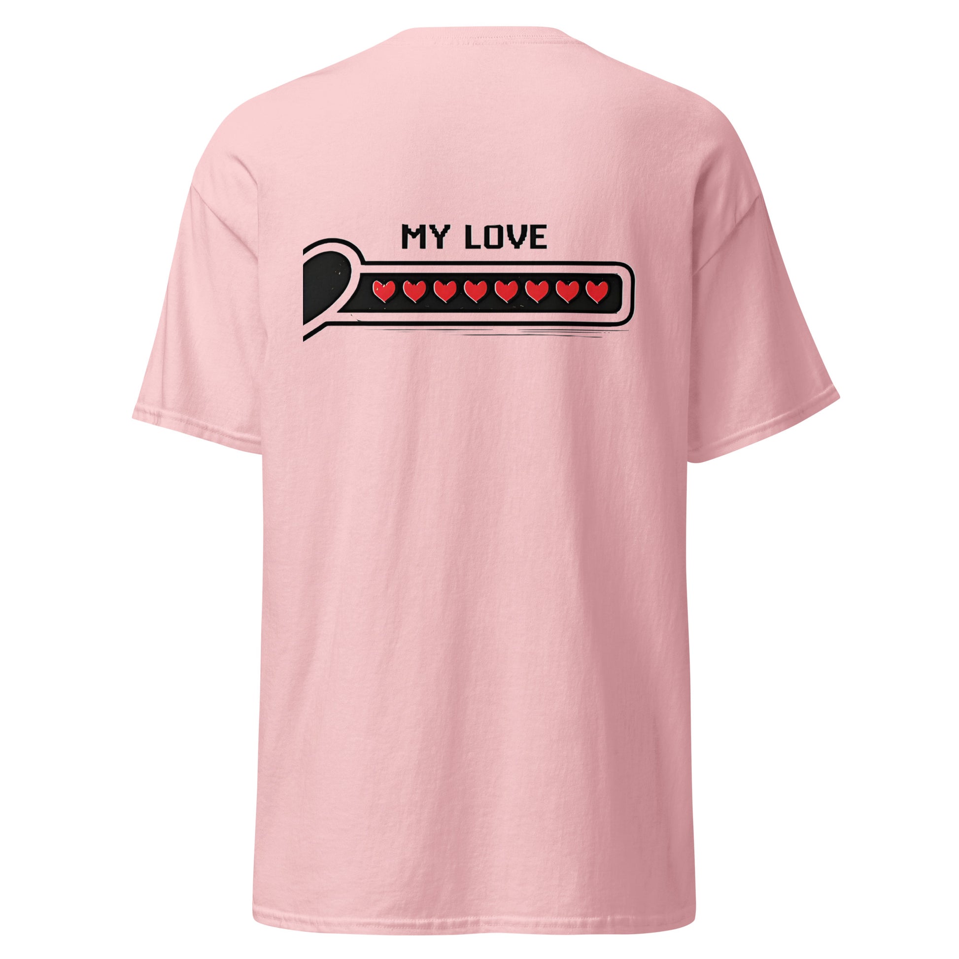 Love bar couple t-shirt – My love design matching gaming apparel