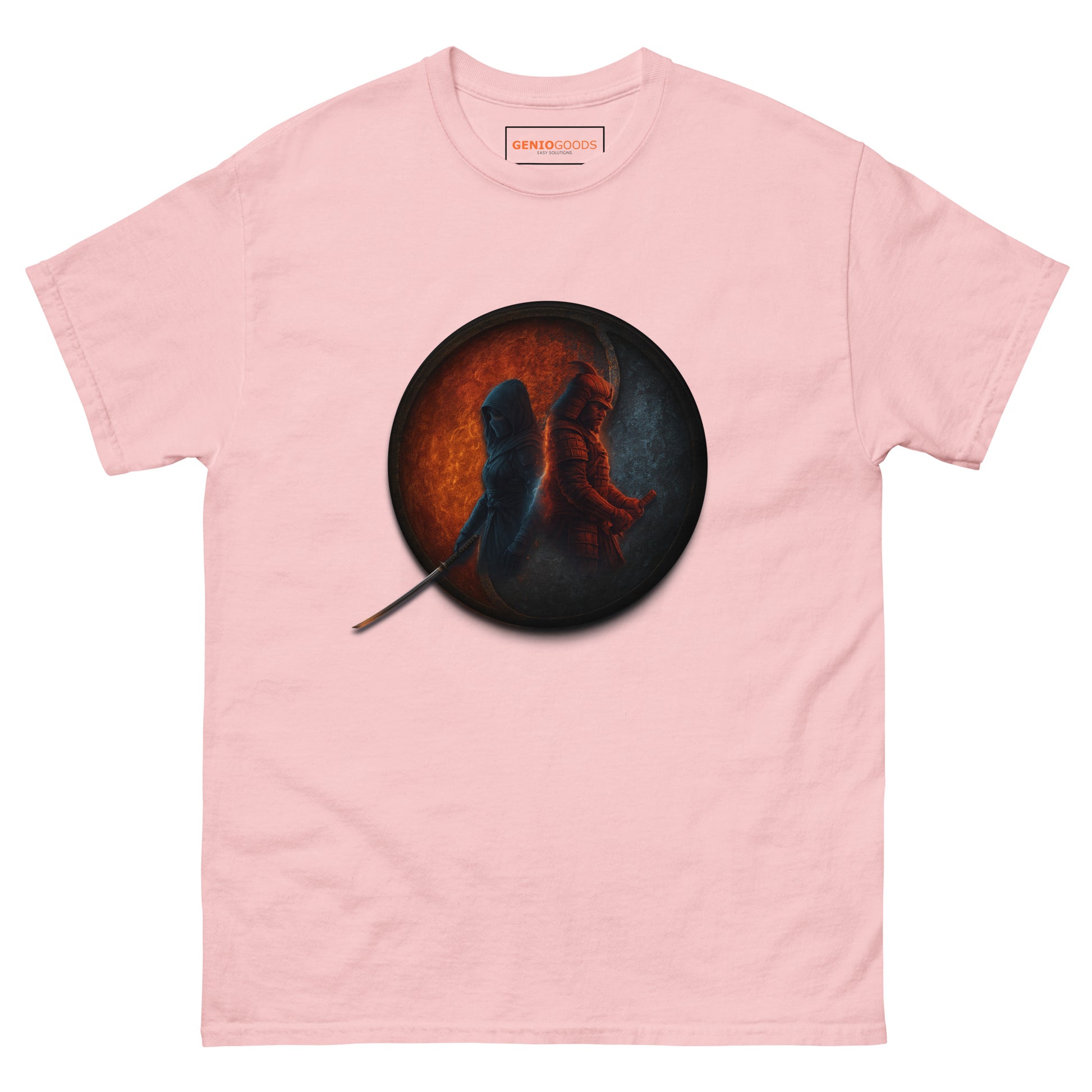 Assassin’s Creed Duality T-Shirt – Fire and Ice Tribute Edition – fan-made gamer merch by GenioGoods