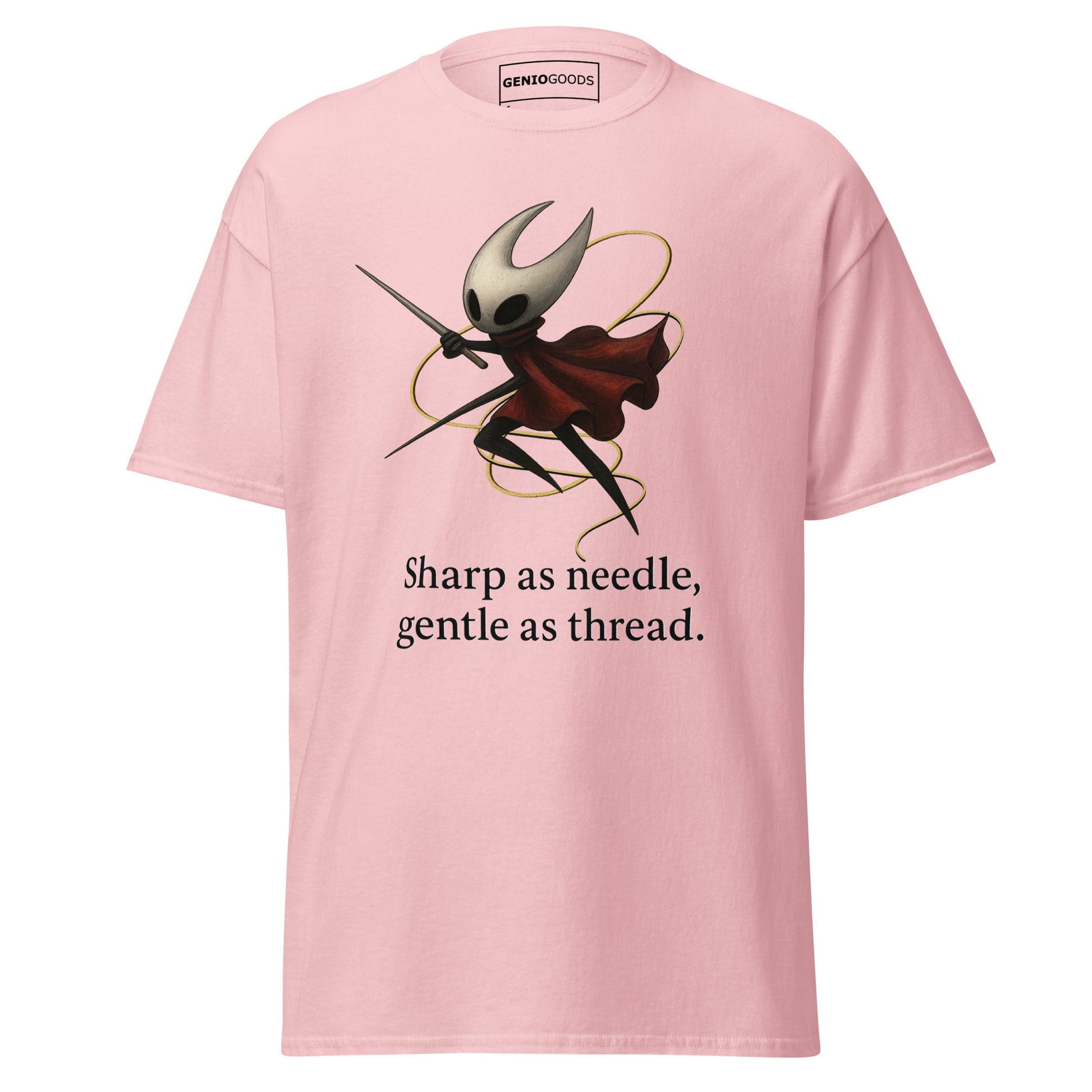 Hornet Needle T-Shirt – Minimalist Quote Fan Art Design – fan-made gamer merch by GenioGoods
