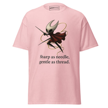 Hornet Needle T-Shirt – Minimalist Quote Fan Art Design – fan-made gamer merch by GenioGoods