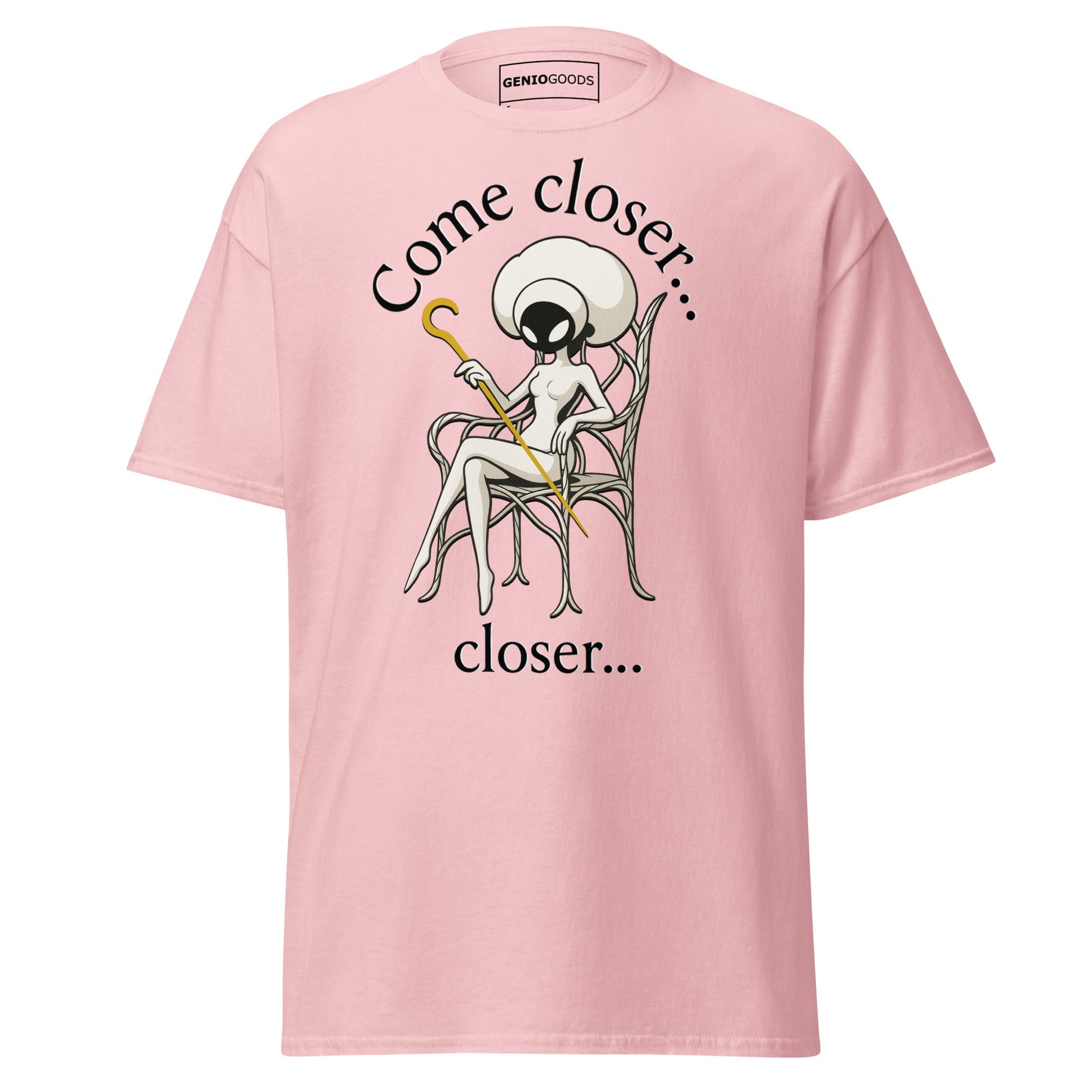 Come Closer T-Shirt – Dark Minimalist Fan Art Design – fan-made gamer merch by GenioGoods
