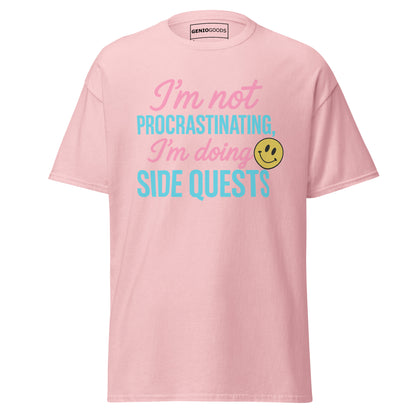 Side Quests T-Shirt – Funny Gamer Quote Aesthetic – original gamer merch by GenioGoods