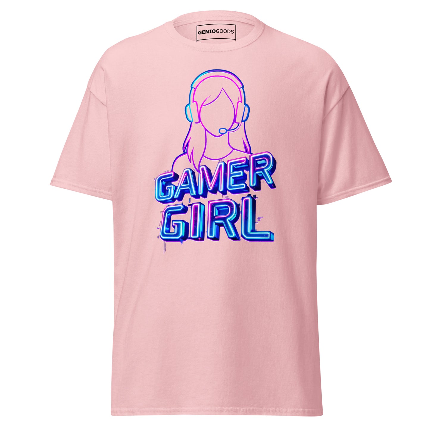 Gamer Girl T-Shirt – Neon Aesthetic Gaming Style Tee – original gamer merch by GenioGoods