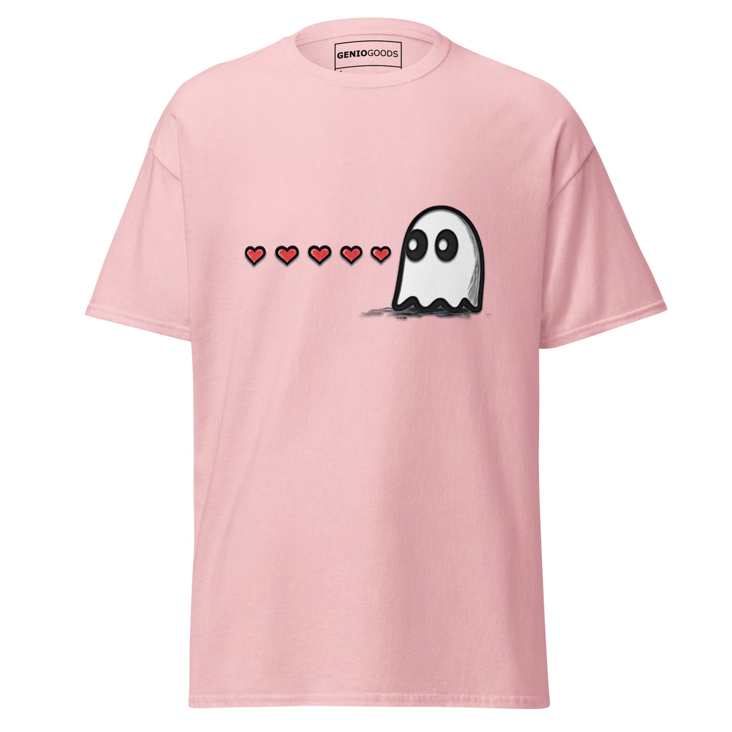 Arcade Love Couple T-Shirt – Ghost Side – original gamer merch by GenioGoods