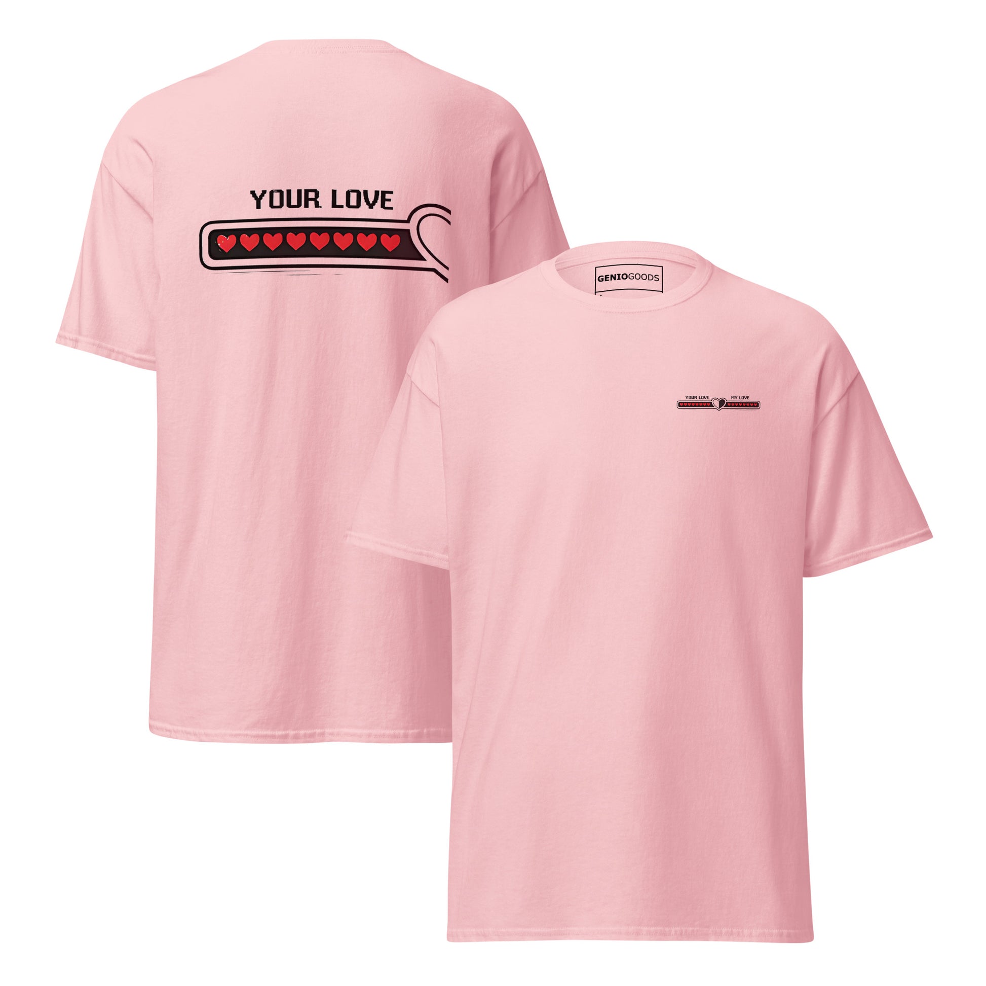 Love bar couple t-shirt – Your Love matching gaming apparel