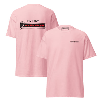 Love bar couple t-shirt – My love design matching gaming apparel