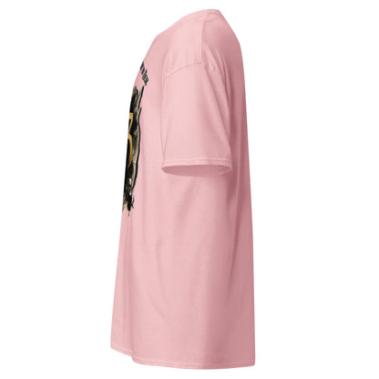 side view of light Pink Expedition 33 Cycles That Don’t Heal graphic t-shirt inspired by Clair Obscur Expedition 33.