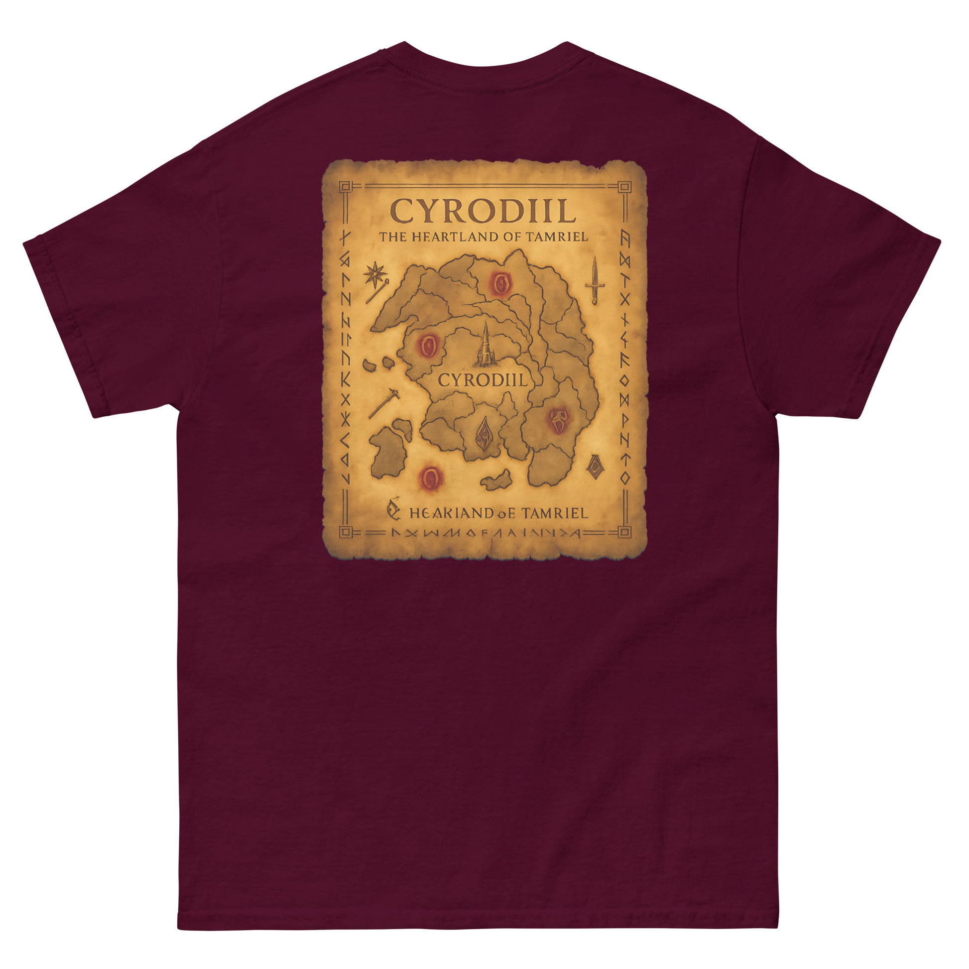 Oblivion Cyrodiil Map T-Shirt – Heartland of Tamriel