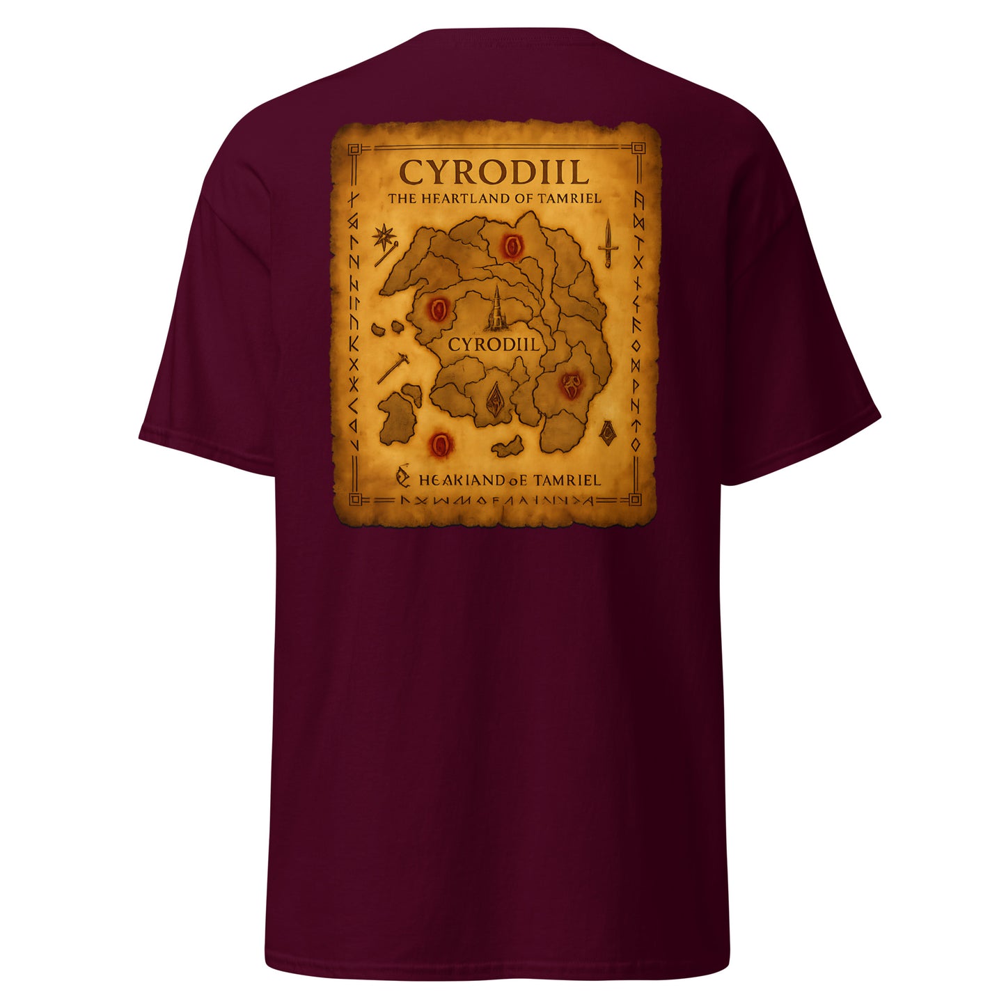Oblivion T Shirt – Cyrodiil Vintage Map Design