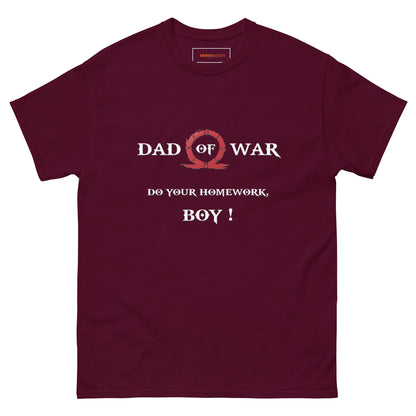 Dad of War T-Shirt – Gamer Father Parody for Kratos Fans