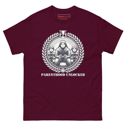 Parenthood Unlocked T-Shirt – Gamer Trophy for Parents