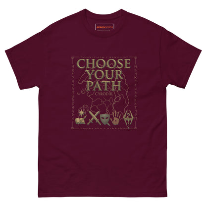 Oblivion Choose Your Path T-Shirt – Cyrodiil Map Design