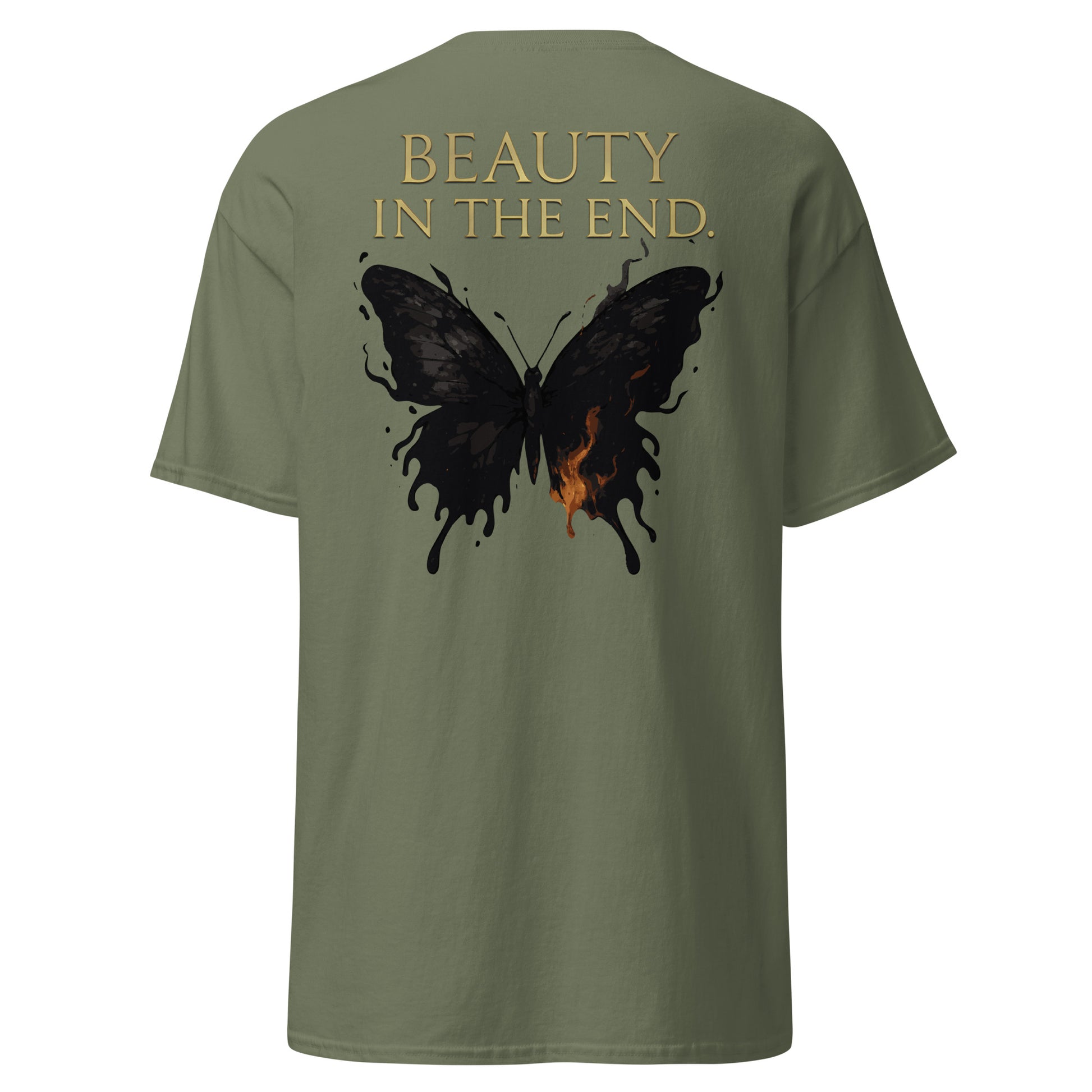 Dark Fantasy T-Shirt – Beauty in the End Inspired by Clair Obscur 33 – fan-made gamer merch by GenioGoods