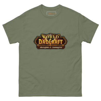 World of Dadcraft T-Shirt – Gamer Dad Parody for Toddlers