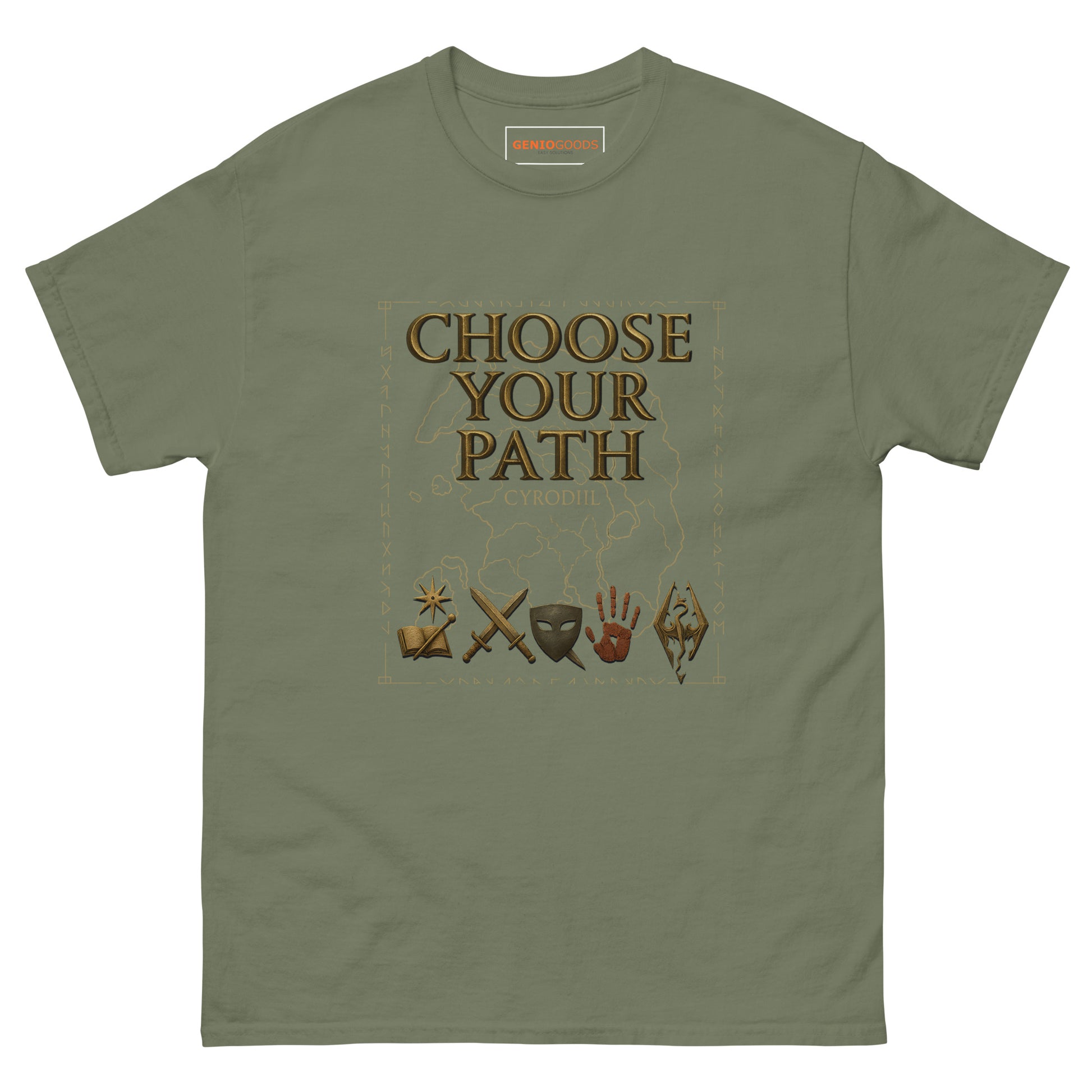 Oblivion Choose Your Path T-Shirt – Cyrodiil Map Design
