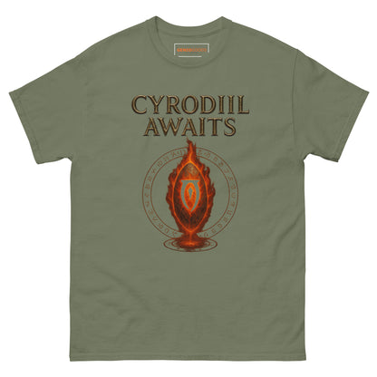 Oblivion Cyrodiil Awaits T-Shirt – Fiery Gate Tribute