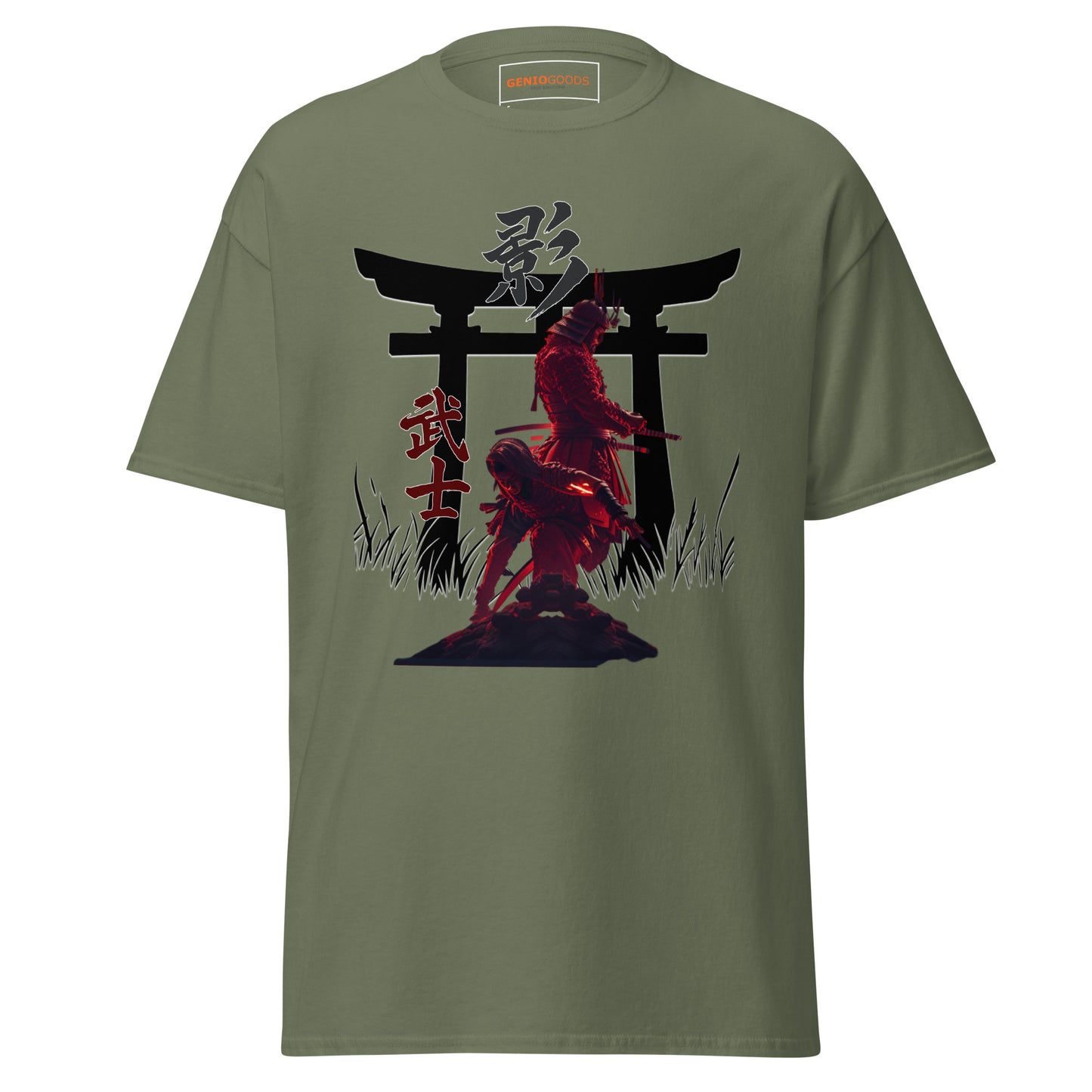 Ninja Samurai T-Shirt – Torii Alliance Tribute, Creed Shadows Fan Art – fan-made gamer merch by GenioGoods