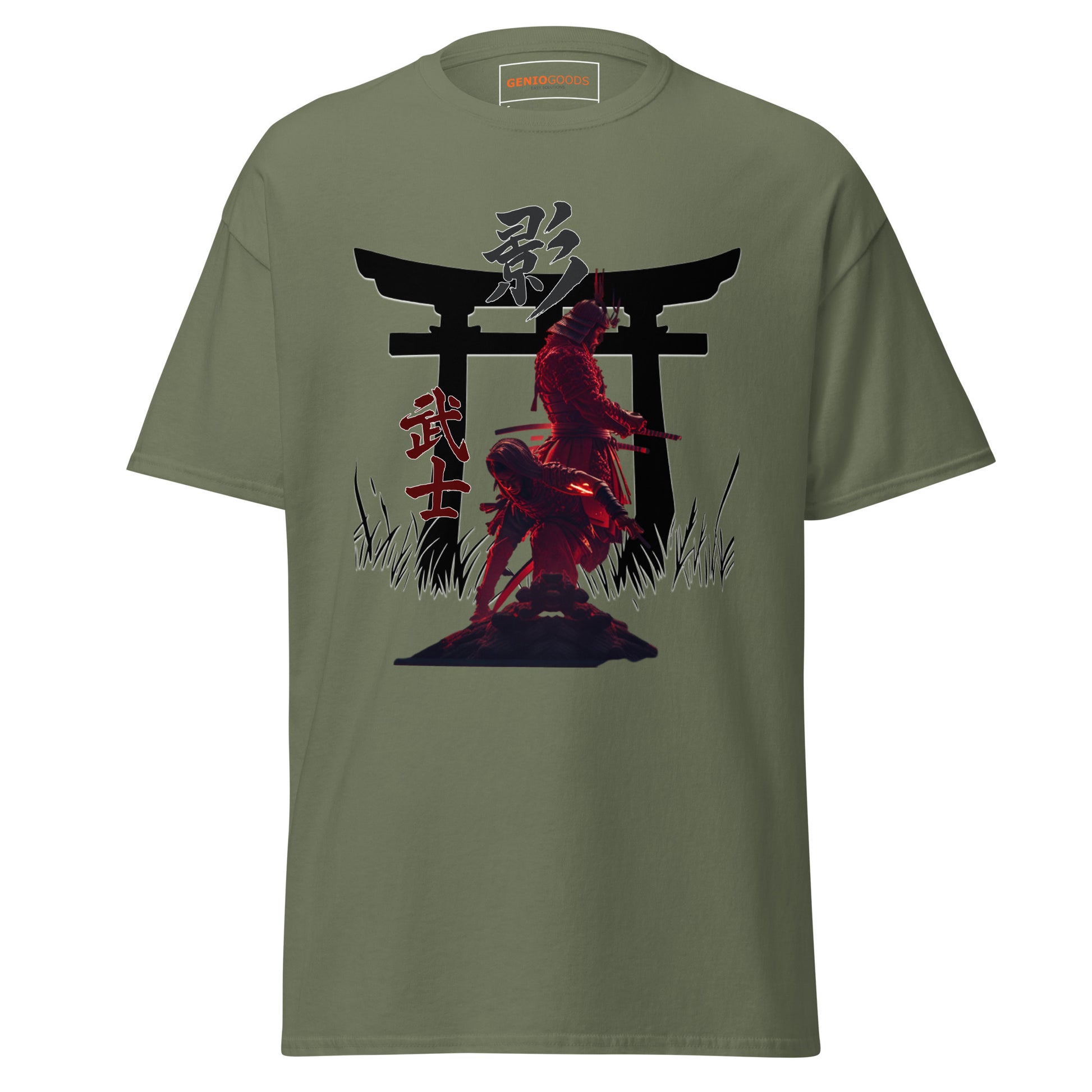 Ninja Samurai T-Shirt – Torii Alliance Tribute, Creed Shadows Fan Art – fan-made gamer merch by GenioGoods