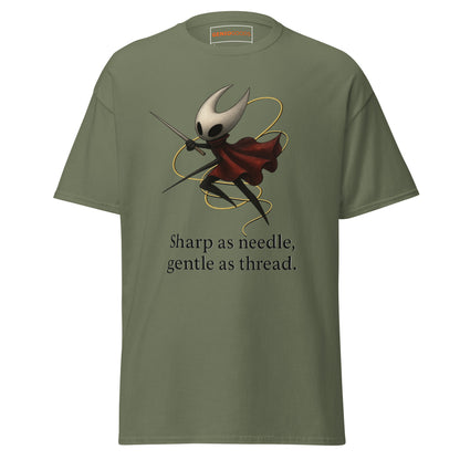 Hornet Needle T-Shirt – Minimalist Quote Fan Art Design – fan-made gamer merch by GenioGoods