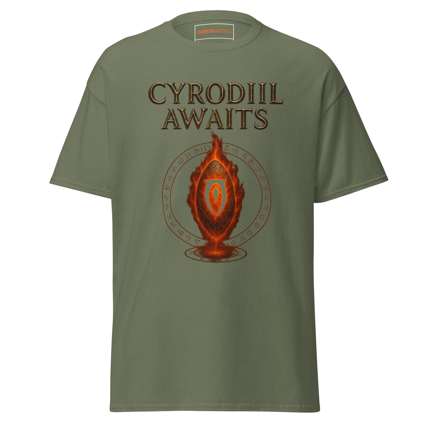 Oblivion Cyrodiil Awaits Shirt – Fiery Gate Design