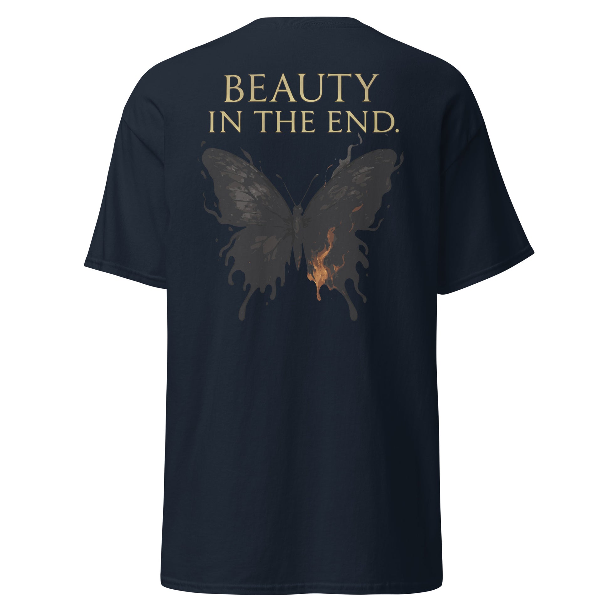 Dark Fantasy T-Shirt – Beauty in the End Inspired by Clair Obscur 33 – fan-made gamer merch by GenioGoods