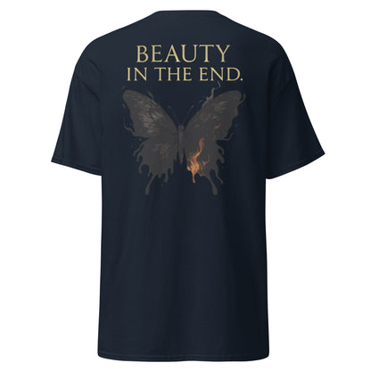 Dark Fantasy T-Shirt – Beauty in the End Inspired by Clair Obscur 33 – fan-made gamer merch by GenioGoods