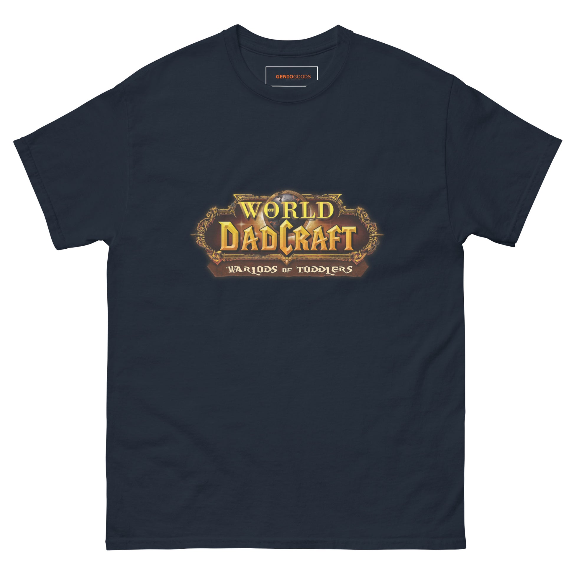 World of Dadcraft T-Shirt – Gamer Dad Parody for Toddlers