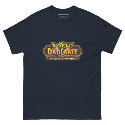 World of Dadcraft T-Shirt – Gamer Dad Parody for Toddlers