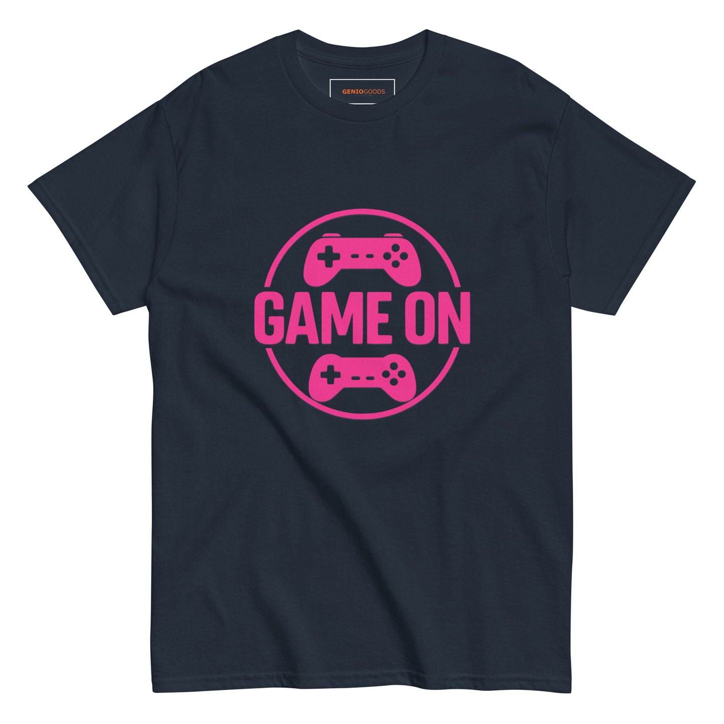 Game On Pink T-Shirt – Neon Unisex Gamer Cotton Tee