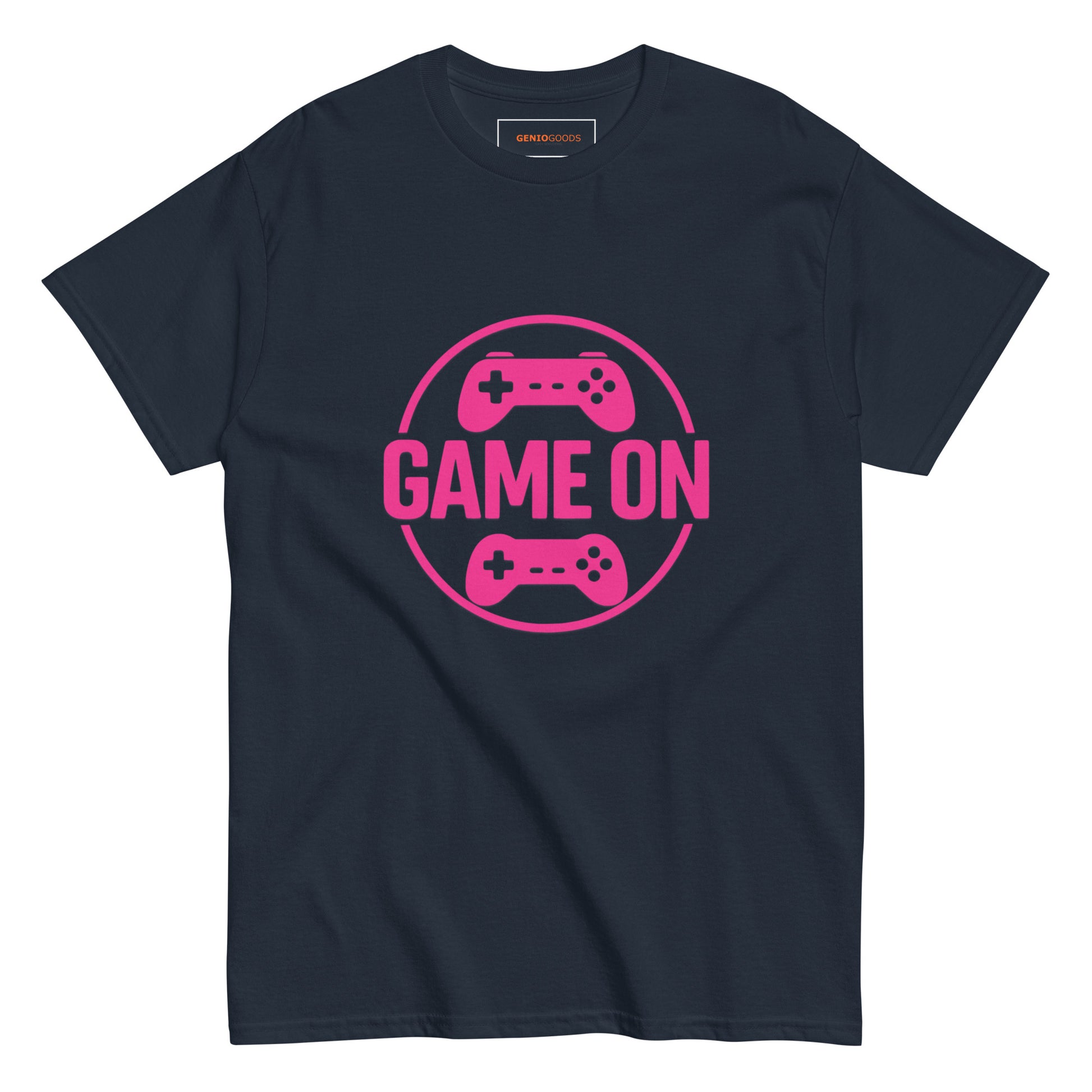 Game On Pink T-Shirt – Neon Unisex Gamer Cotton Tee
