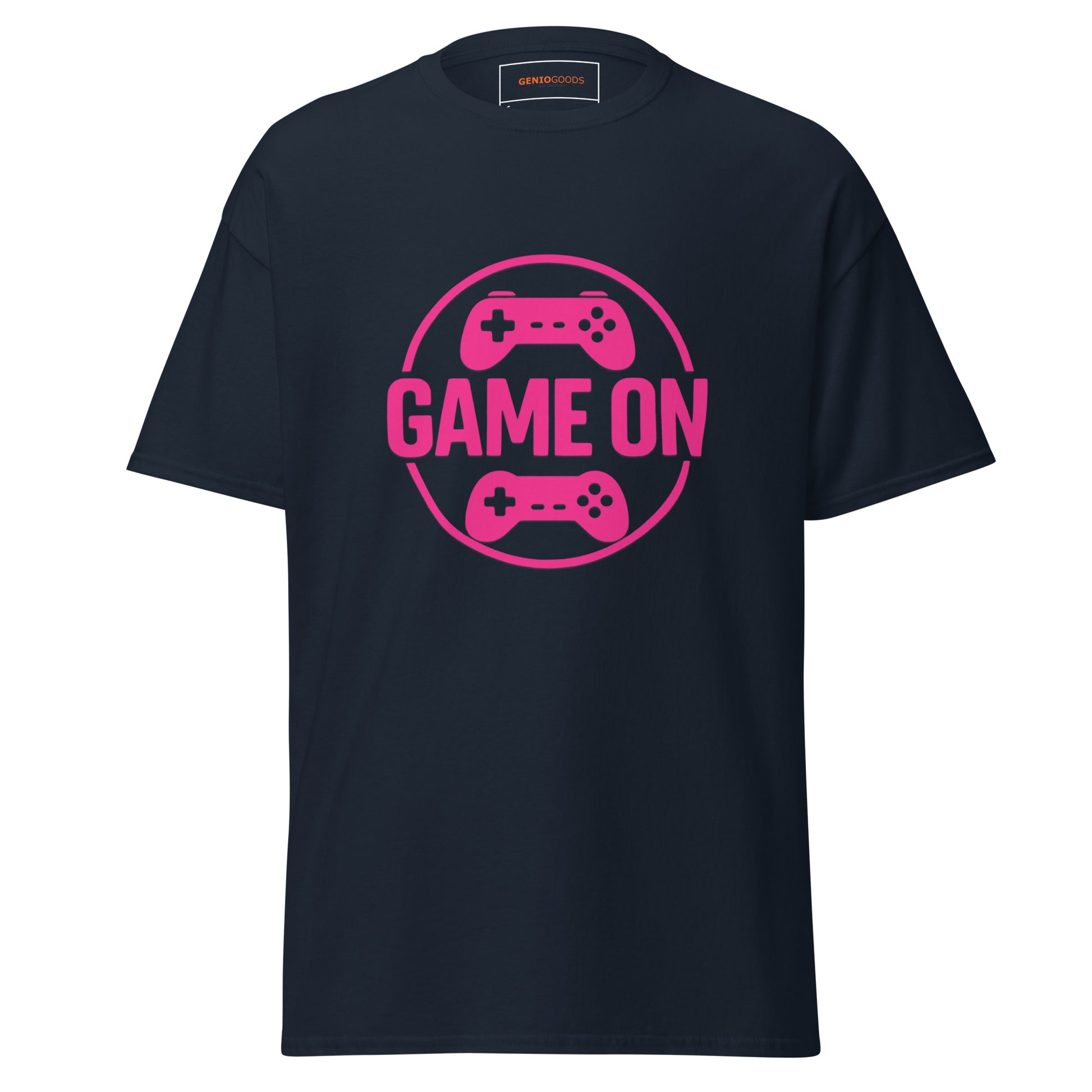 Game On Pink T-Shirt – Neon Unisex Gamer Cotton Tee