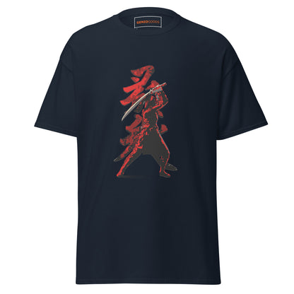 Naoe Samurai T-Shirt – Blade of Shadows Edition – fan-made gamer merch by GenioGoods