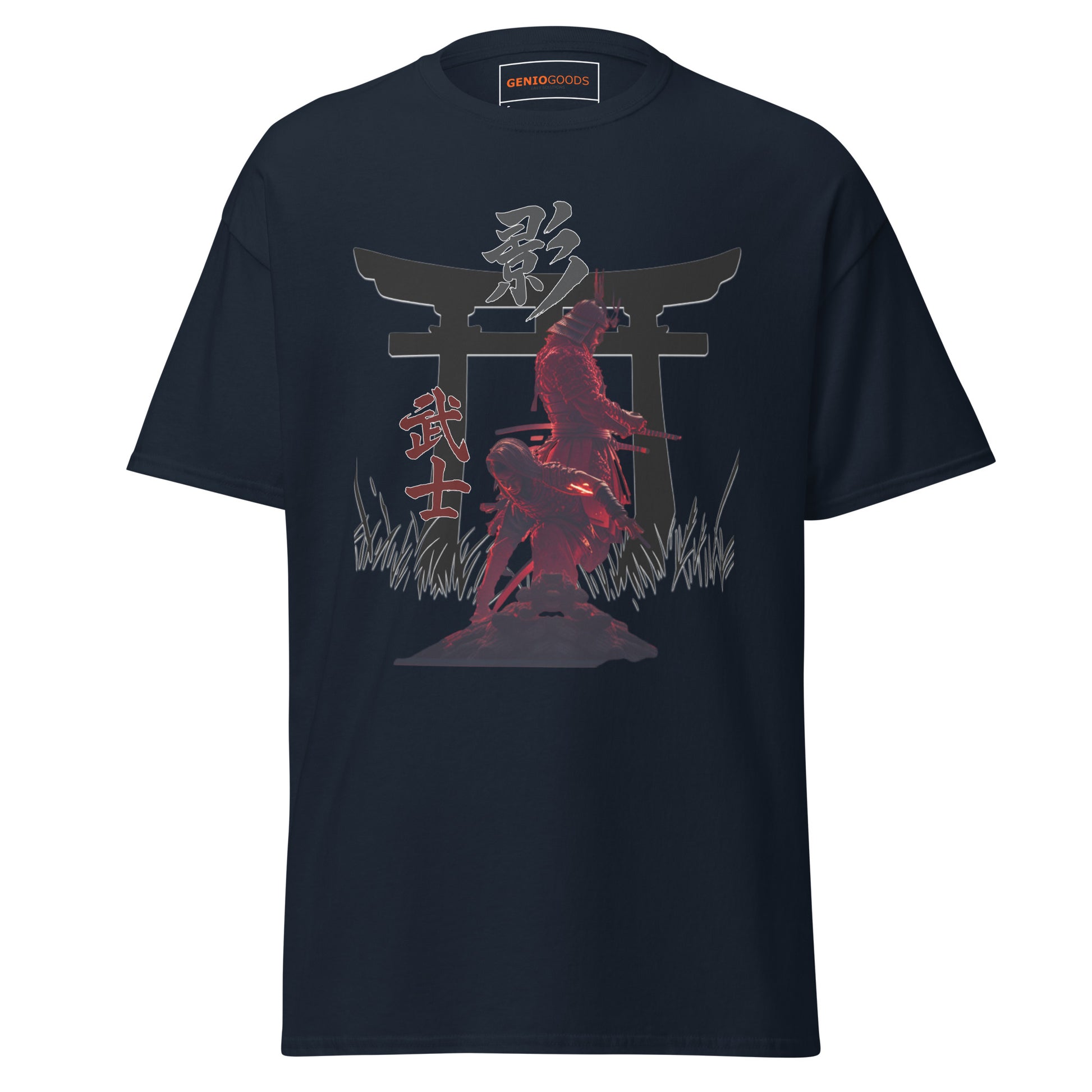 Ninja Samurai T-Shirt – Torii Alliance Tribute, Creed Shadows Fan Art – fan-made gamer merch by GenioGoods