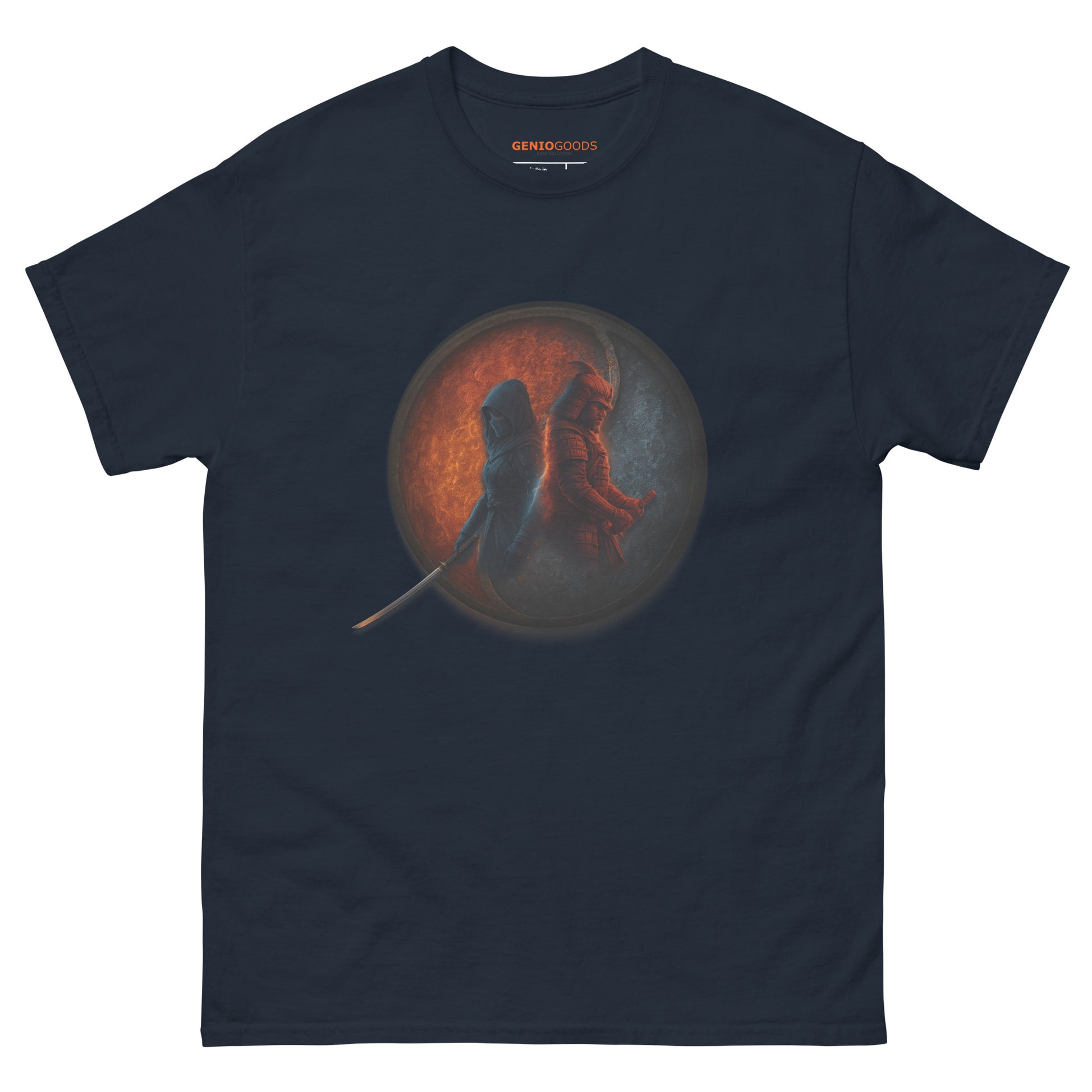 Assassin’s Creed Duality T-Shirt – Fire and Ice Tribute Edition – fan-made gamer merch by GenioGoods