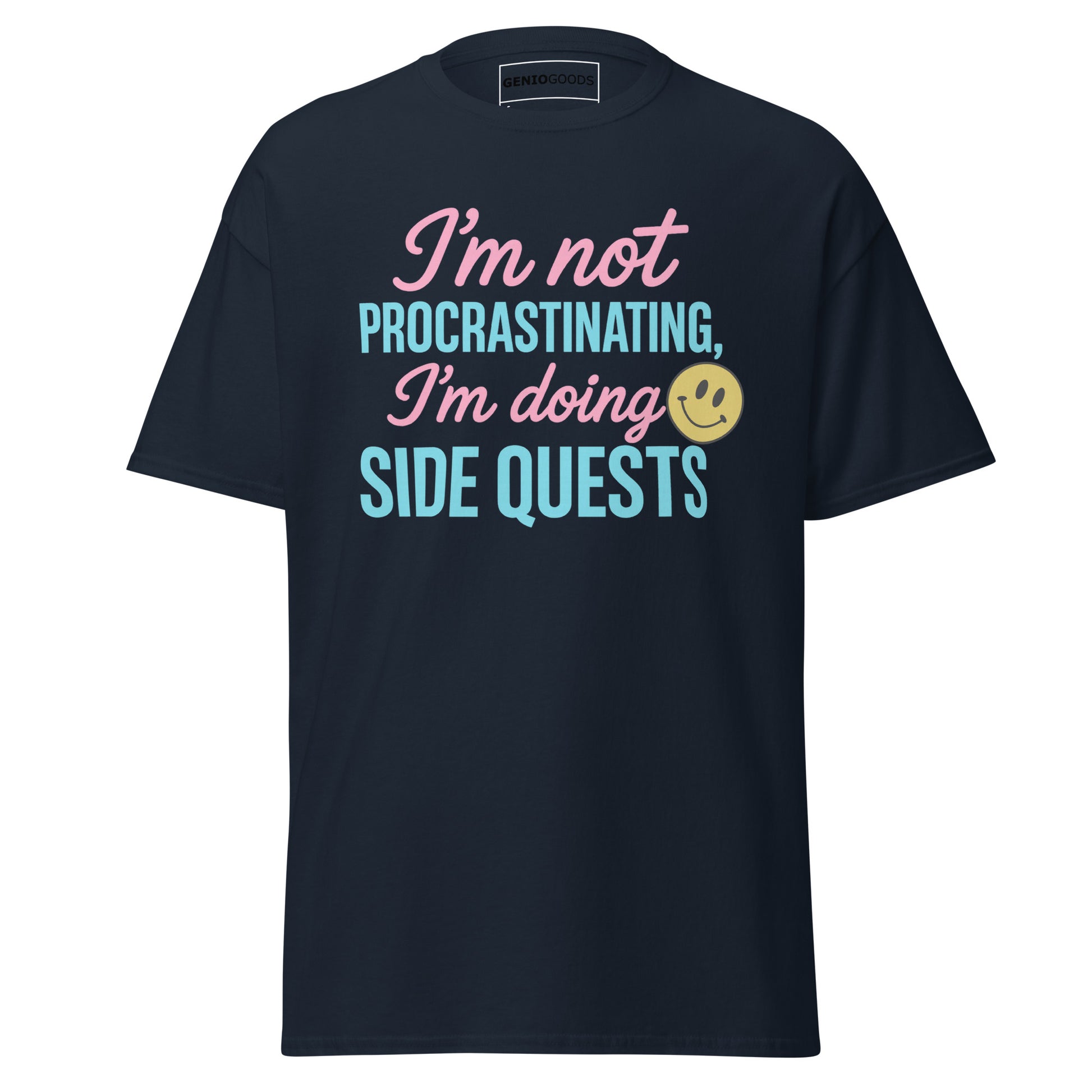 Side Quests T-Shirt – Funny Gamer Quote Aesthetic – original gamer merch by GenioGoods