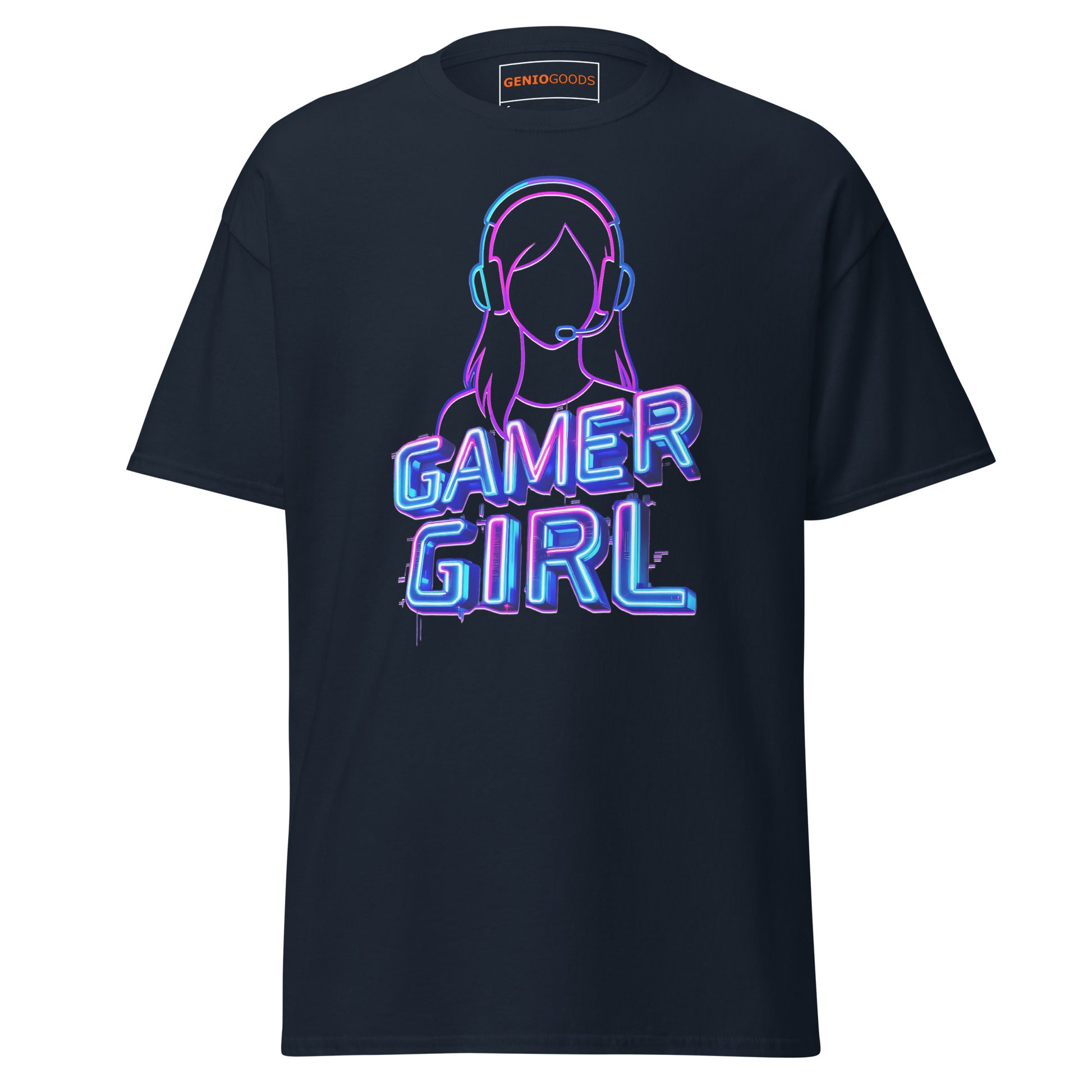 Gamer Girl T-Shirt – Neon Aesthetic Gaming Style Tee – original gamer merch by GenioGoods