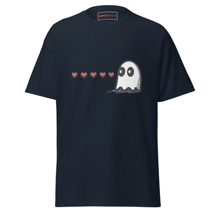 Arcade Love Couple T-Shirt – Ghost Side – original gamer merch by GenioGoods
