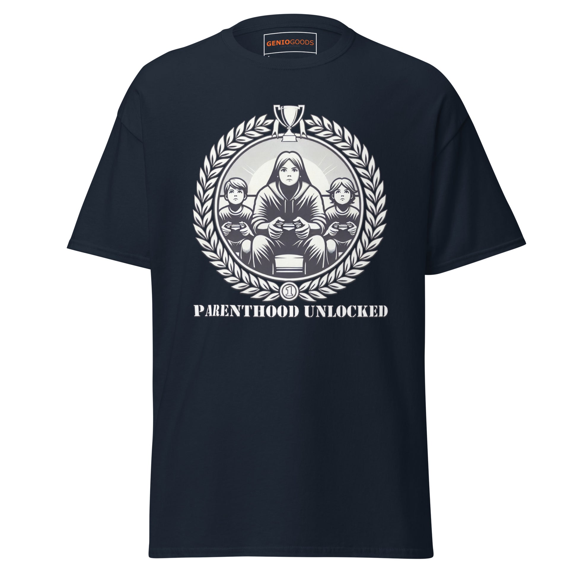 Parenthood Unlocked T-Shirt – Gamer Parent Trophy Tee gamer lifestyle clothing