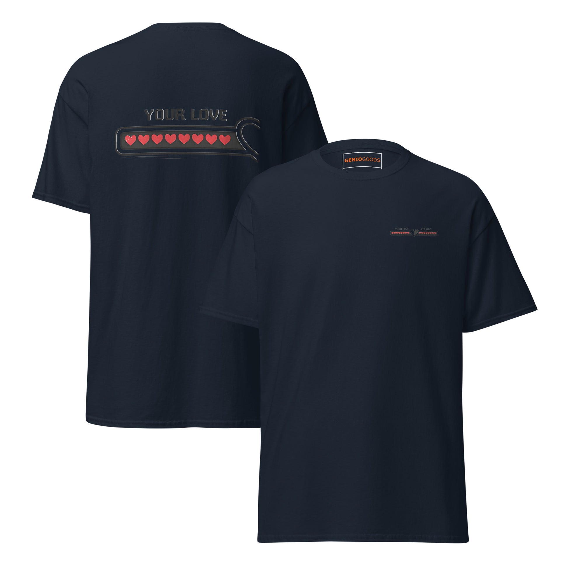 Love bar couple t-shirt – Your Love matching gaming apparel
