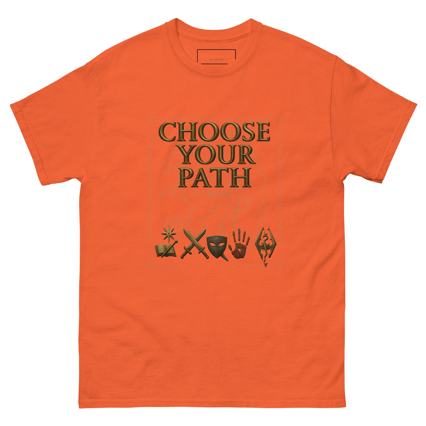 Oblivion Choose Your Path T-Shirt – Cyrodiil Map Design