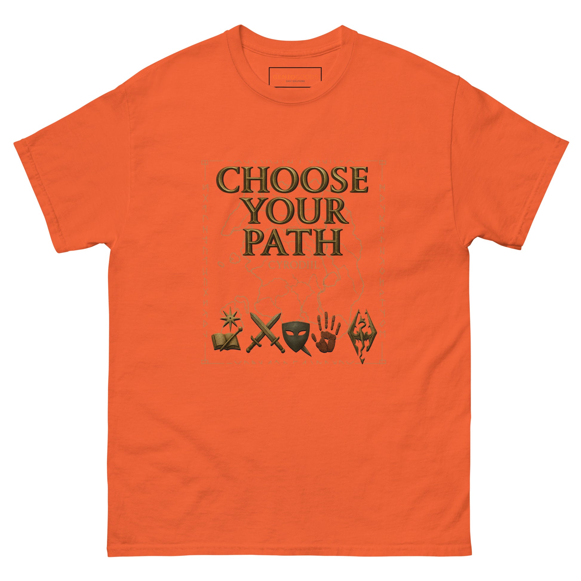 Oblivion Choose Your Path T-Shirt – Cyrodiil Map Design