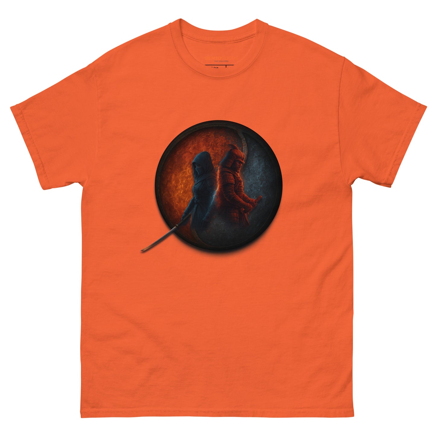 Assassin’s Creed Duality T-Shirt – Fire and Ice Tribute Edition – fan-made gamer merch by GenioGoods