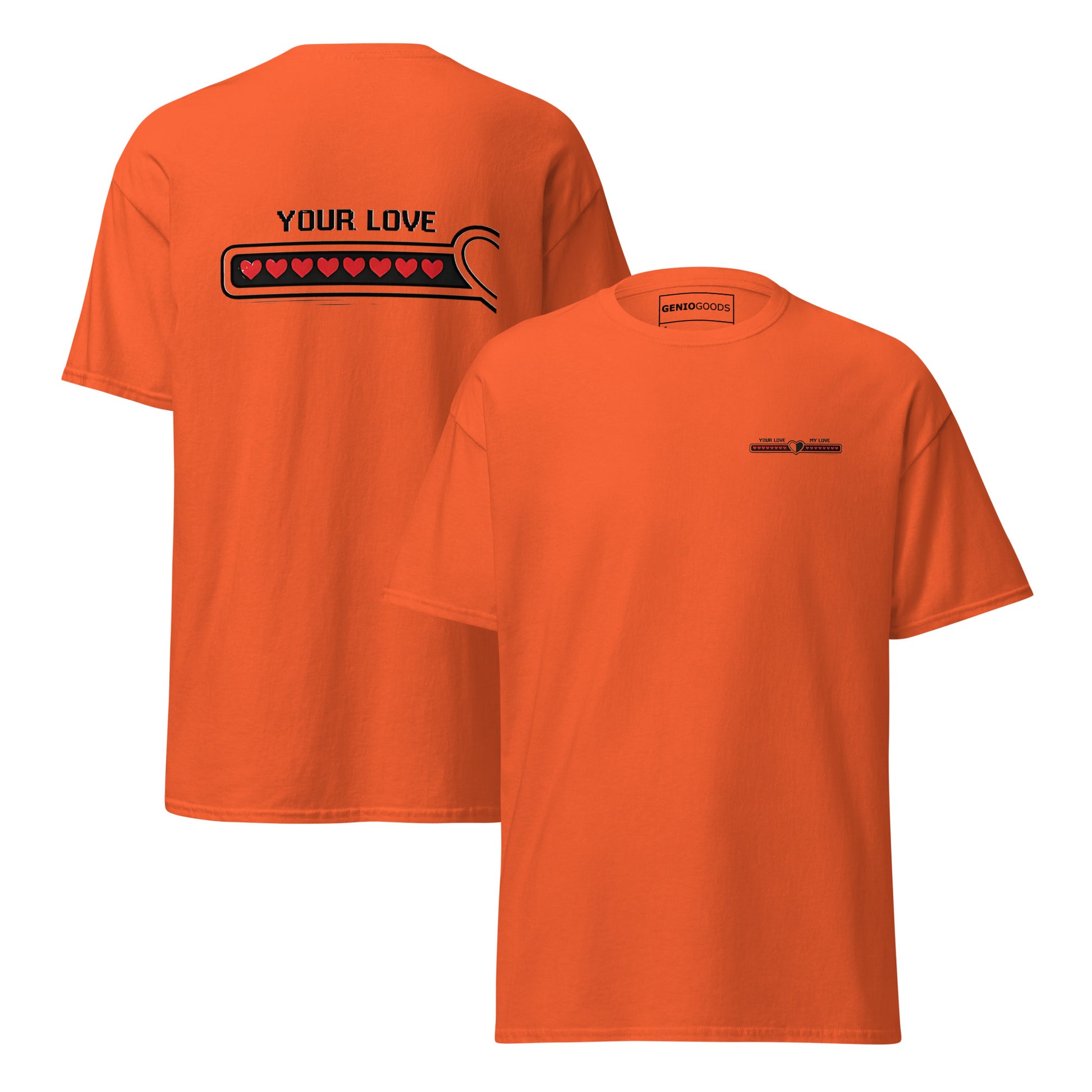 Love bar couple t-shirt – Your Love matching gaming apparel