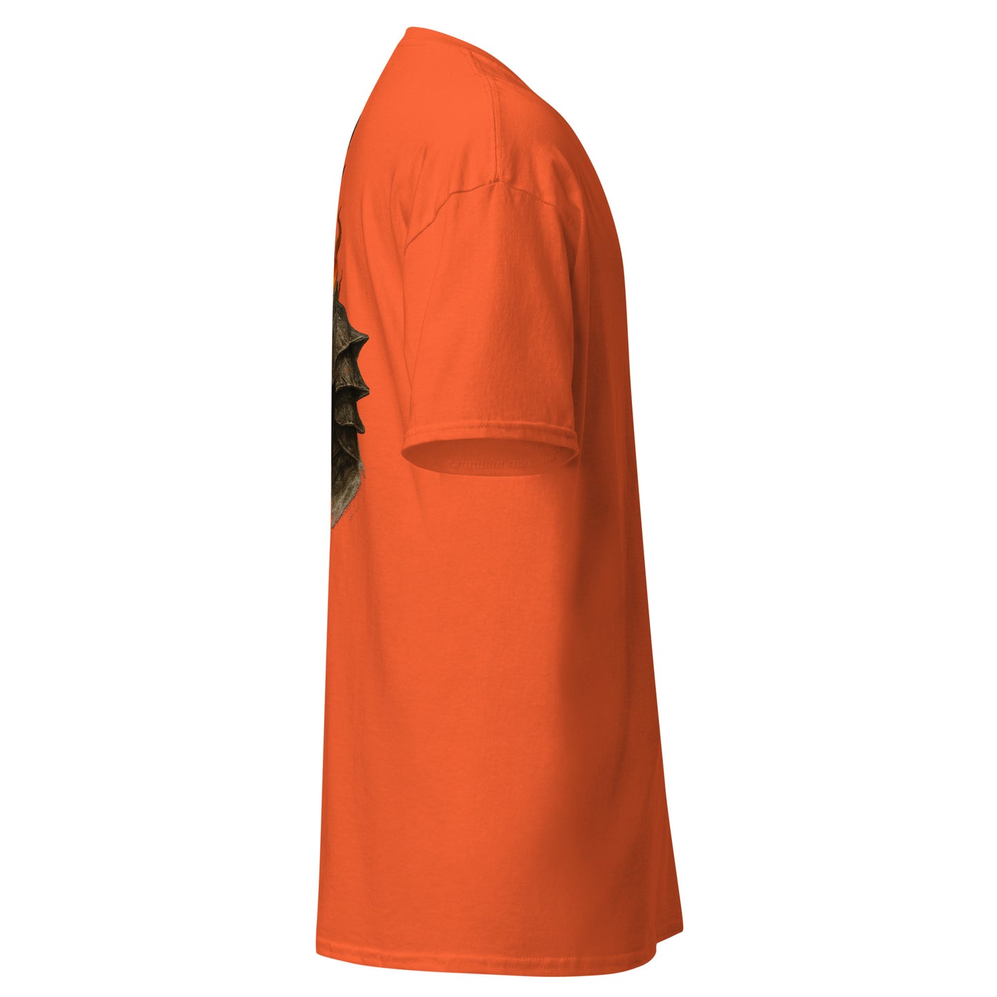Right side view of the Oblivion Imperial City Shirt – White Gold Tower Design showing side profile and sleeve shape